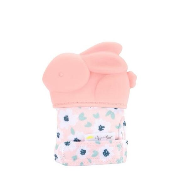 Itzy Ritzy Bunny Teething Mitt – Silicone Infant Teether with Crinkle Sound - Picture 1 of 2